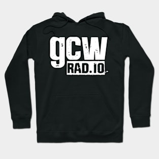 GCW Radio White Text Hoodie